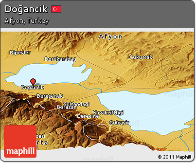 Physical Panoramic Map of Doğancik