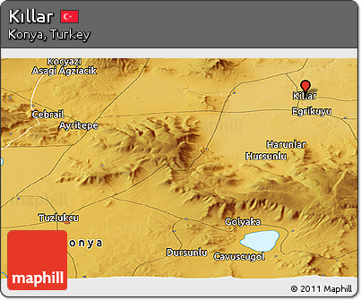 Physical Panoramic Map of Kıllar