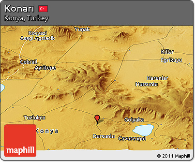 Physical Panoramic Map of Konarı