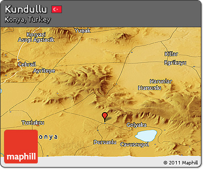 Physical Panoramic Map of Kundullu
