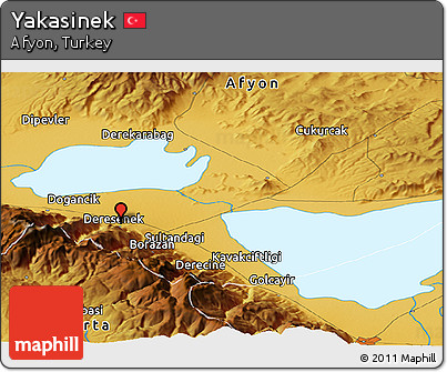 Physical Panoramic Map of Yakasinek