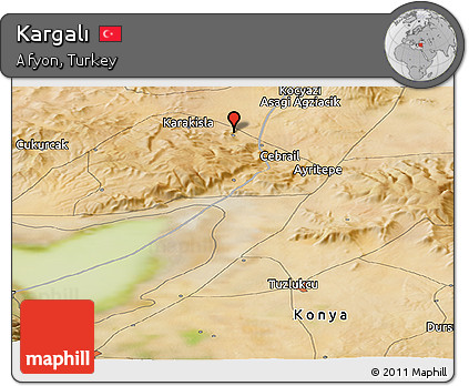 Satellite Panoramic Map of Kargalı