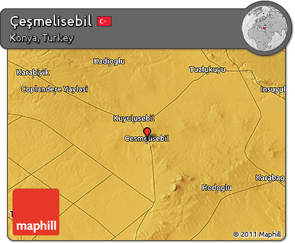 Physical 3D Map of Çeşmelisebil