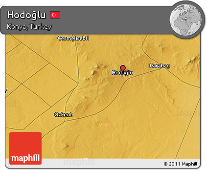 Physical 3D Map of Hodoğlu