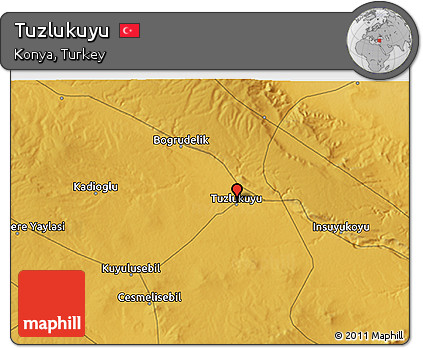 Physical 3D Map of Tuzlukuyu