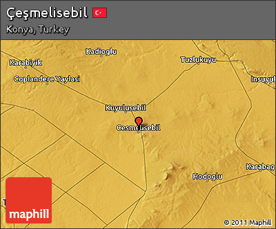 Physical 3D Map of Çeşmelisebil