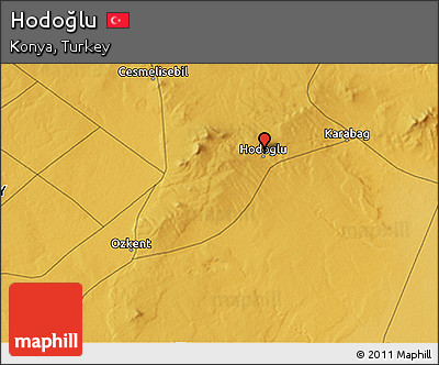 Physical 3D Map of Hodoğlu