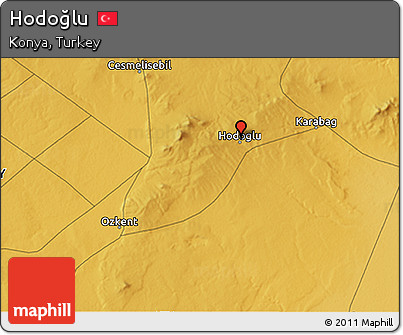Physical 3D Map of Hodoğlu