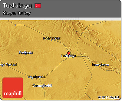 Physical 3D Map of Tuzlukuyu