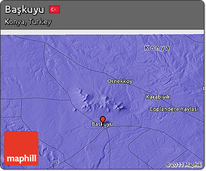 Political 3D Map of Başkuyu