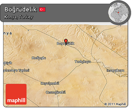 Satellite 3D Map of Böğrüdelik
