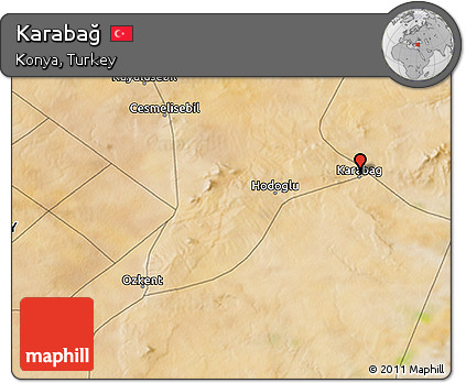 Satellite 3D Map of Karabağ