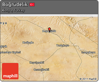 Satellite 3D Map of Böğrüdelik