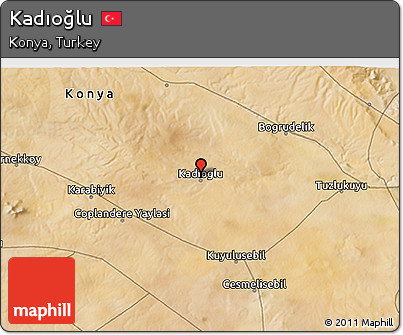 Satellite 3D Map of Kadıoğlu