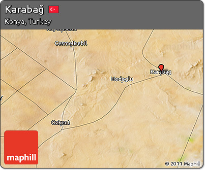 Satellite 3D Map of Karabağ