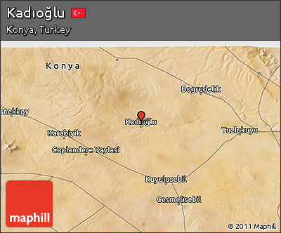 Satellite 3D Map of Kadıoğlu