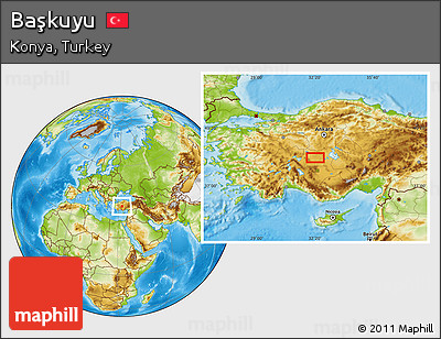 Physical Location Map of Başkuyu