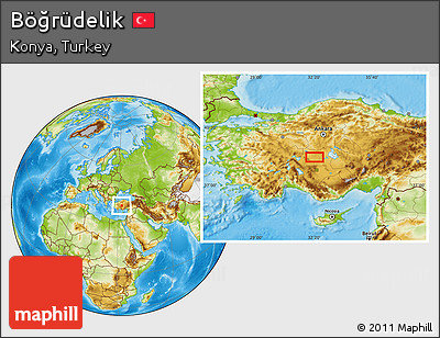 Physical Location Map of Böğrüdelik