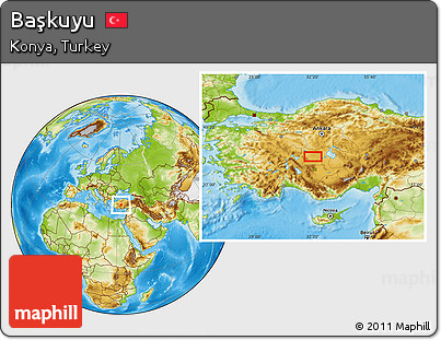 Physical Location Map of Başkuyu