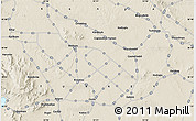 Shaded Relief Map of the area around 38° 36' 25" N, 32° 22' 30" E