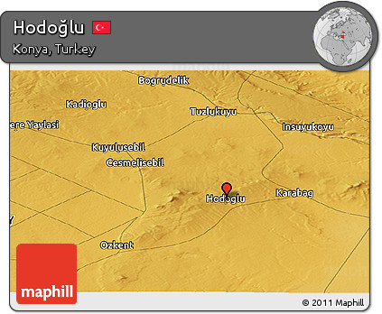 Physical Panoramic Map of Hodoğlu