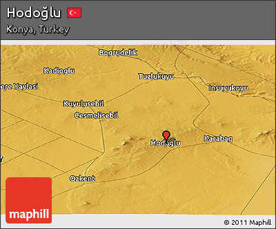 Physical Panoramic Map of Hodoğlu