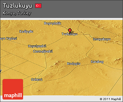 Physical Panoramic Map of Tuzlukuyu