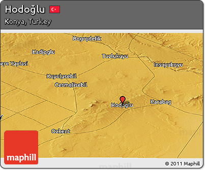 Physical Panoramic Map of Hodoğlu