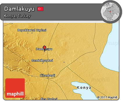Physical 3D Map of Damlakuyu