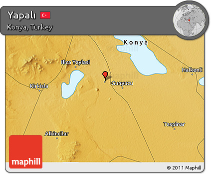 Physical 3D Map of Yapalı