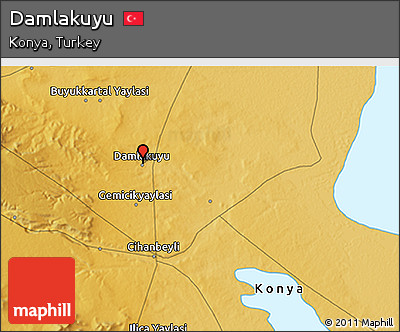 Physical 3D Map of Damlakuyu