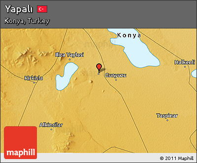 Physical 3D Map of Yapalı