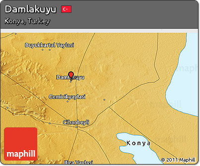 Physical 3D Map of Damlakuyu