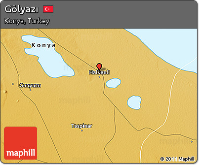 Physical 3D Map of Gölyazı
