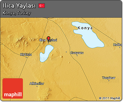 Physical 3D Map of Ilıca Yaylası