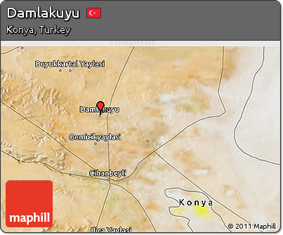 Satellite 3D Map of Damlakuyu