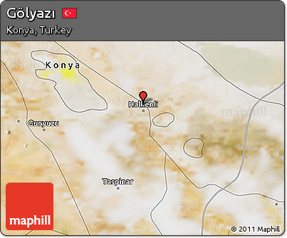 Satellite 3D Map of Gölyazı