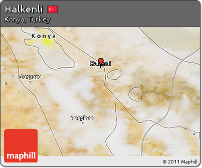 Satellite 3D Map of Halkenli