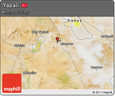 Satellite 3D Map of Yapalı