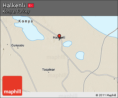 Shaded Relief 3D Map of Halkenli