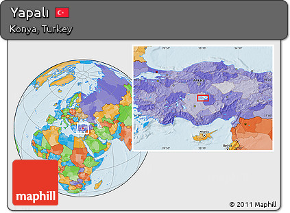 Political Location Map of Yapalı