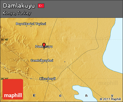 Physical Map of Damlakuyu