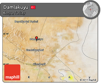 Satellite Map of Damlakuyu