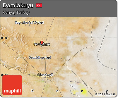 Satellite Map of Damlakuyu