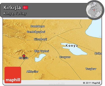 Physical Panoramic Map of Kırkışla