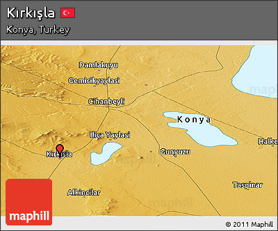 Physical Panoramic Map of Kırkışla