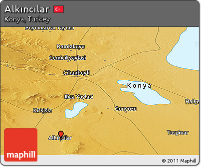 Physical Panoramic Map of Alkıncılar