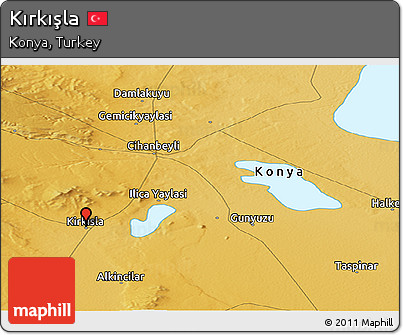 Physical Panoramic Map of Kırkışla