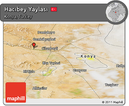 Satellite Panoramic Map of Hacıbey Yaylası