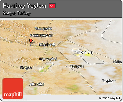 Satellite Panoramic Map of Hacıbey Yaylası